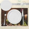 thumbnail image 3 of Ambesonne Wine Place Mats Set of 8, French Gourmet Tasting, Placemat 8 pcs, Brown Ruby Pale Green, 3 of 5
