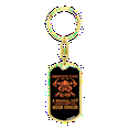 thumbnail image 4 of Fireman Dad Much Cooler Stainless Steel or 18k Gold Premium Swivel Dog Tag Keychain, 4 of 10
