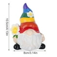 thumbnail image 3 of Garden Gnome Statue Outdoor Decor Large Flocked Resin Gnome Figurine with Solar Light Holding Lantern Welcome Sign Garden Yard Decorations Dwarf Sculpture for Outside Patio Porch Lawn Decor, 3 of 7