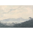 thumbnail image 3 of John Robert Cozens 18x14 Black Modern Framed Museum Art Print Titled - The Bay of Naples from Capodimonte, Italy, 3 of 5