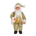thumbnail image 1 of Figura navideña de Papá Noel de 12 pulgadas, muñeco coleccionable, adorno de regalo. Oro, 1 of 9