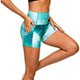 thumbnail image 5 of Gibobby Pantalones de mezclilla Pantalones cortos de entrenamiento para mujer Scrunch Booty Yoga Pantalones Tie-dye Pockets Leggings(Verde， XL), 5 of 5