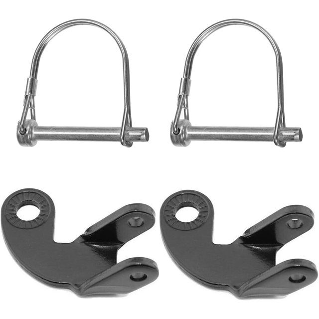 Acoplamiento para remolque de bicicleta, 2 unidades, enganche de remolque con pasador de seguridad para Qeridoo, modelo de carretilla l, remolque para perros, carros para mascotas, carros de