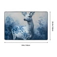 thumbnail image 5 of Area Rugs For Living Room Decor - Majestic Blue Flower Deer Anti Slip Throw Washable Rugs 3x5 For Bedroom, Soft Indoor Carpet For Bedroom Living Room 60x39In, 5 of 5