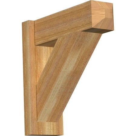 

6 W x 18 D x 18 H Traditional Rough Sawn Craftsman Outlooker Western Red Cedar