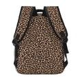 thumbnail image 4 of Disketp Brown Leopard Mochila Estampada para Hombre y Mujer – Mochila Ligera Clásica con Múltiples Bolsillos para Universidad, Trabajo y Viajes-One Size, 4 of 5