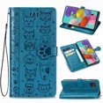 thumbnail image 2 of Funda Cartera FOXDOCK para Samsung Galaxy A71 5G , Flip PU con Relieve de Gatos y Perros, Tarjetero y Soporte, 2 of 6