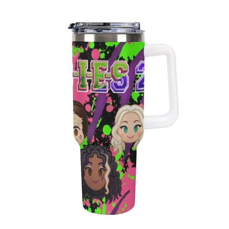 

Zombies Car Tumbler with Handle And Straw Lid Large Capacity 40 Oz Travel Coffee Mug Vacuum Insulated Stainless Steel Water Bottle Car Cup