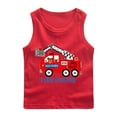 thumbnail image 2 of Bovxnpu Summer Boys Top, Toddler Tank Top Kids Undershirts, Fashionable Children's Summer Round Neck Base Shirt Boys' Sleeveless Top 3-4 Years, 2 of 3