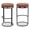 Cognac, variant on Meridian Furniture Madison Black Vegan Leather Bar Stool (Set of 2)