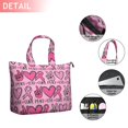 thumbnail image 2 of Pink Breast Cancer and Love Travel Tote Bags for Women Carry On,Large Weekender Bags for Women Travel,Multi Functional Duffle Bag for Work,Shopping,Sports, 2 of 5