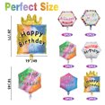 thumbnail image 2 of Hegbolke 27 PCS Happy Birthday Party Aluminum Foil Balloons - 18" Inch Round Helium Floating Mylar Balloon for Birthday Parties Decorations Supplies, 6 Patterns, 2 of 7