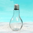 500ML Light Bulb Shaped Glass Bottle Novelty Drinking Glasses Party
