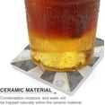 thumbnail image 3 of GZHJMY Printed Square Marble with Gold Star Sign Ceramic Coasters with Cork-Backed for Coffee Drink Cup Mat Absorbent Stone Coaster Set of 4, 3 of 4