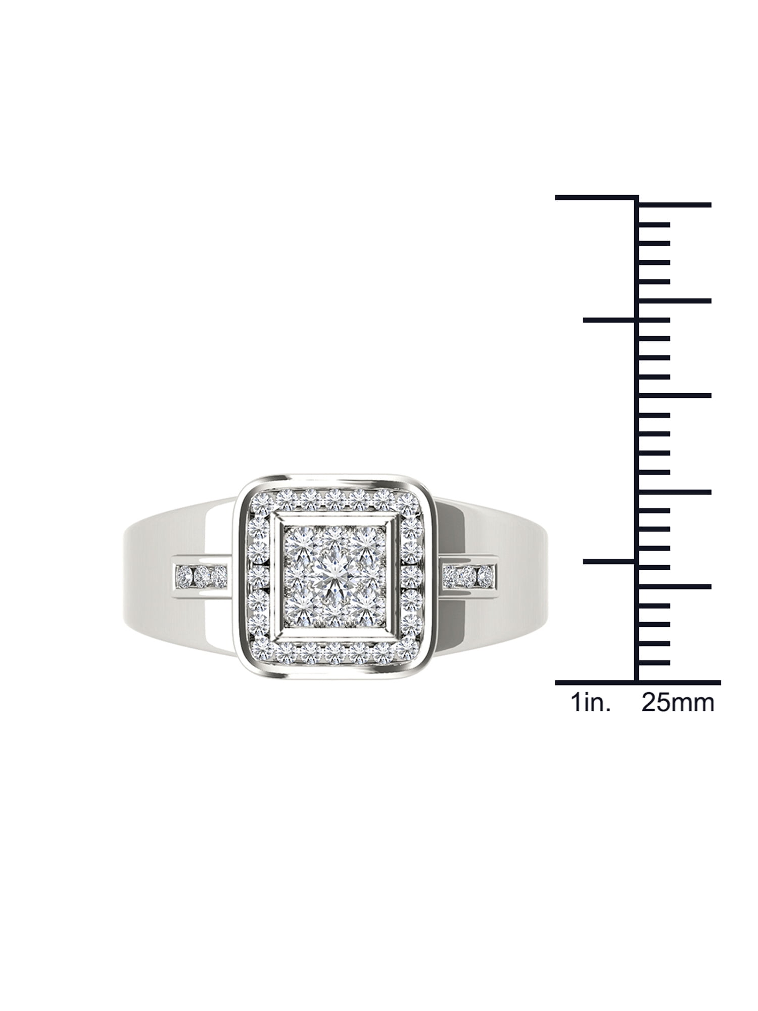 Men's 1/2 Carat T.W. Diamond 10kt White Gold Engagement Ring