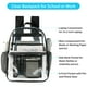 thumbnail image 2 of Mochila transparente USPECLARE, resistente al agua, para la escuela, 2 of 7