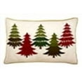 thumbnail image 2 of Fennco Styles Arbres Collection Farmhouse Embroidered Christmas 100% Cotton Decorative Throw Pillow - Multicolored Accent Pillow for Home, Couch, Living Room, Bedroom and Holiday Décor, 2 of 4