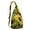 Olive-green-22, variant on Boho Sunflower Sling Backpack – Rustic Country Floral Watercolor Daypack with Vintage Wildflower & Farmhouse Aesthetic, Lightweight Crossbody Bag for Women & Outdoor Lovers