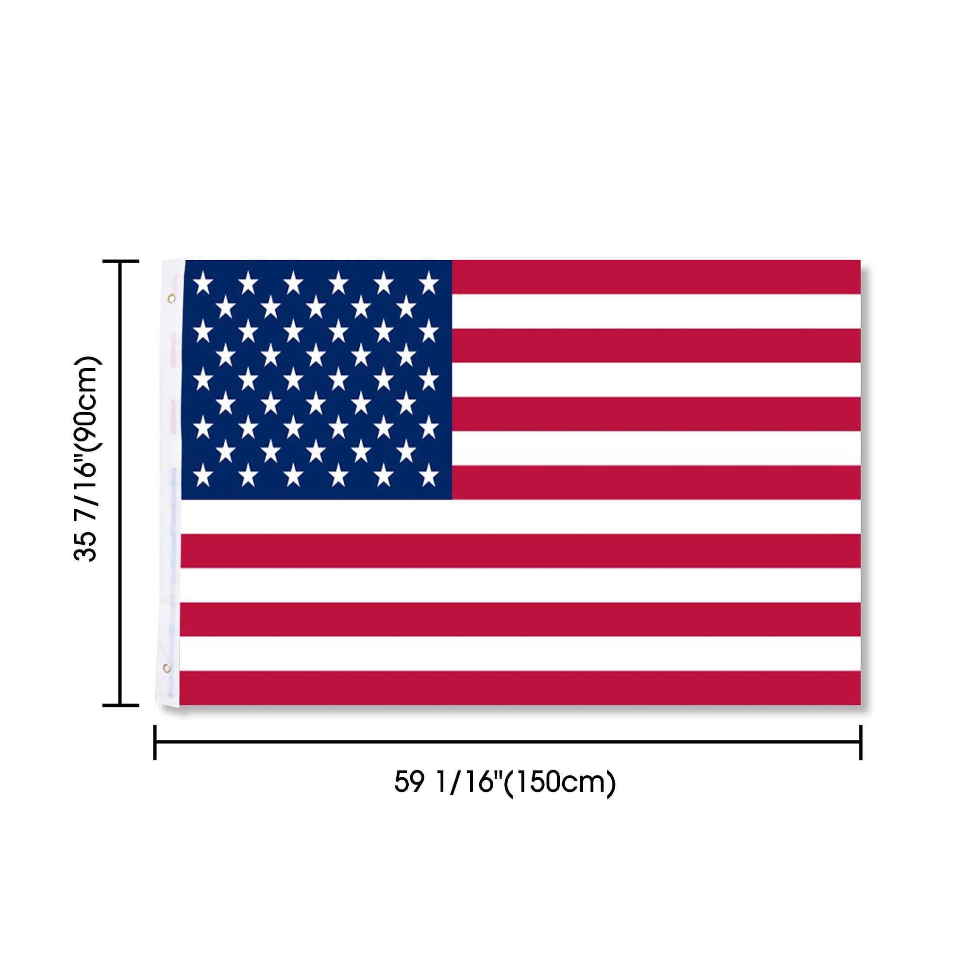Yescom 10pcs 3x5' ft USA U.S. American Star and Strips Flag w/ Grommets Indoor Outdoor Yard for Flag Pole
