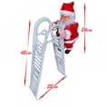 thumbnail image 2 of Electric Climbing Ladder Rope Santa Claus Doll Christmas Figurine Ornament Santa Climbing Ladder to Tree, 2 of 2