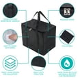 thumbnail image 4 of Tripumer 2 Pack Insulated Reusable Grocery Shopping Bags X-Large Insulated Food Delivery Bag for Shopping Groceries Foldable Black, 4 of 8