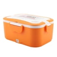 thumbnail image 2 of 1.5L Portable 220V Car Electric Heating Lunch Box Bento Food Warmer Container Orange, 2 of 8