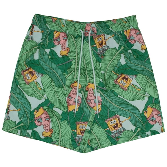 Spongebob Squarepants Men's & Big Men's Swim Shorts, Sizes S-3XL