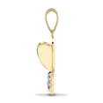 thumbnail image 2 of Mens 9ct Gold Jewelco London 0.03ct Diamond Dart Charm Pendant, 2 of 5