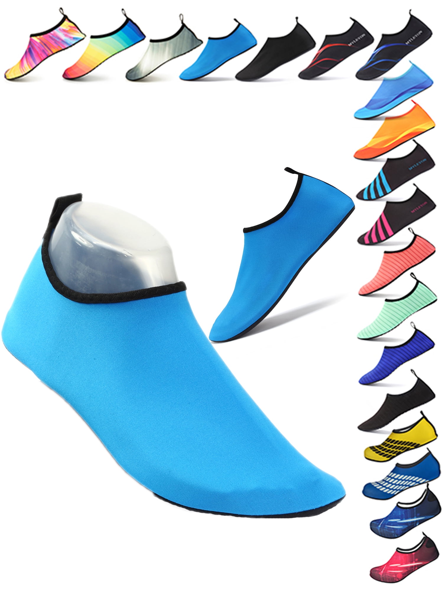 SAYFUT Water Shoes Beach Shoes for Men Women Barefoot QuickDry Aqua