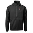 thumbnail image 2 of Men's Cutter & Buck  Black Ohio State Buckeyes Alumni Logo Charter Eco Knit Recycled Anorak Half-Zip Jacket, 2 of 3