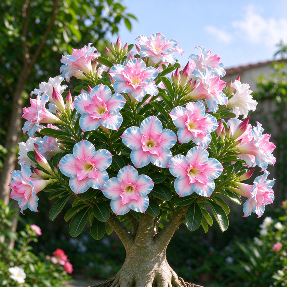Multicolored Desert Rose, Low Maintenance Ideal for Beds Borders, Plant Pots & Planters