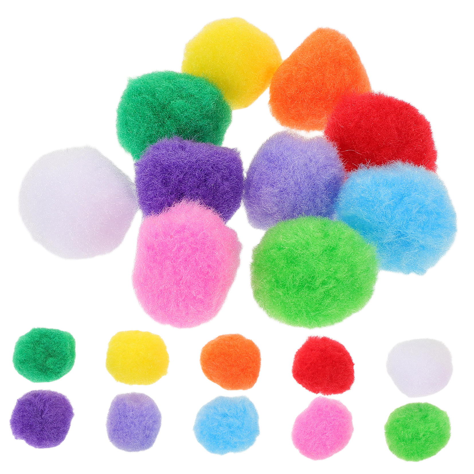 HONMEET Soft Multicolor Pom Poms for Cheerleading, Crafts, Party Decorations, Projects and Fun Activities