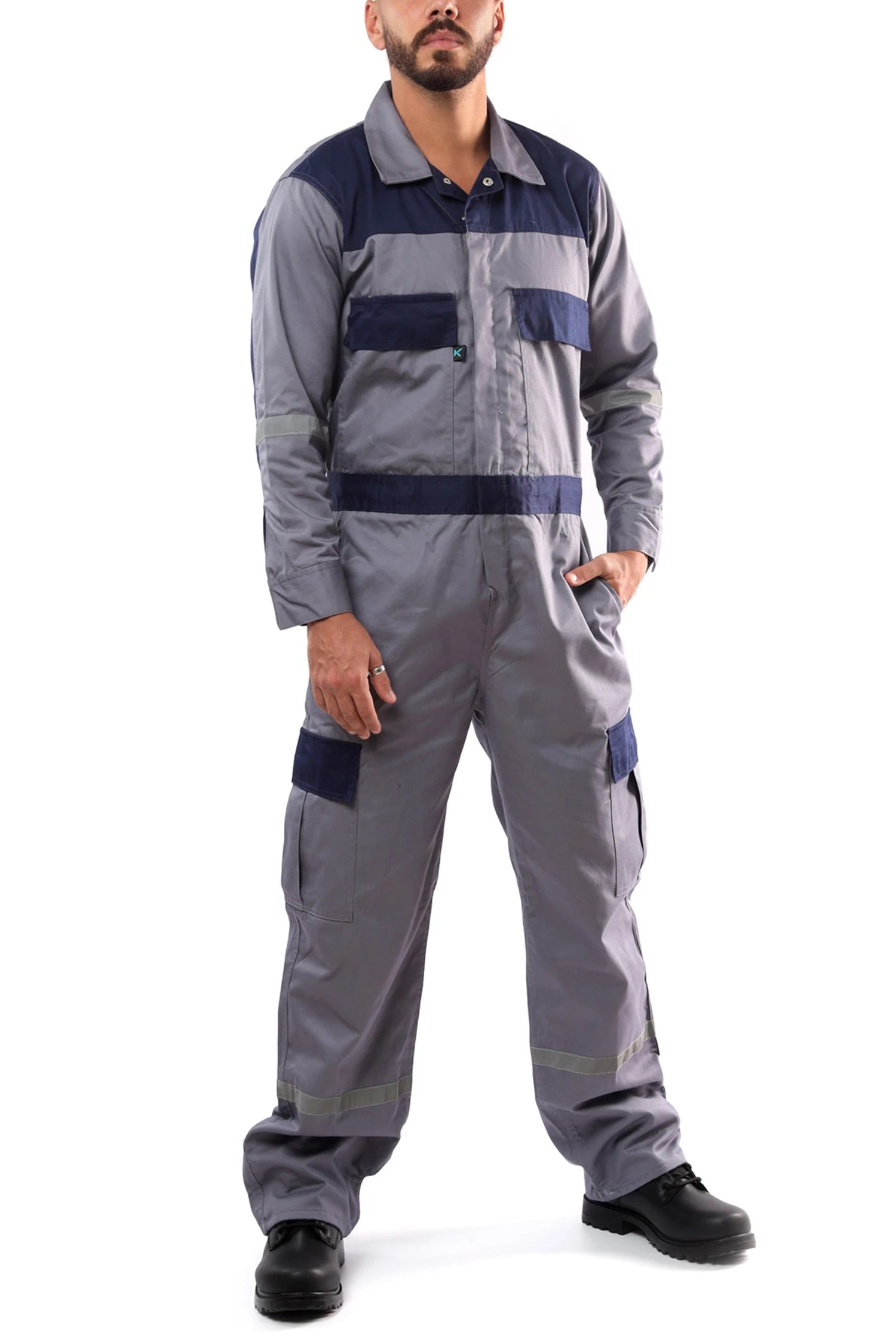 Kolossus Deluxe Long Sleeve Cotton Blend Coverall with Enhanced ...