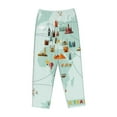 thumbnail image 4 of Daiia World Travel Map Women's Sleep Pant with Pockets and Drawstring,Pajama Pants-X-Large, 4 of 9