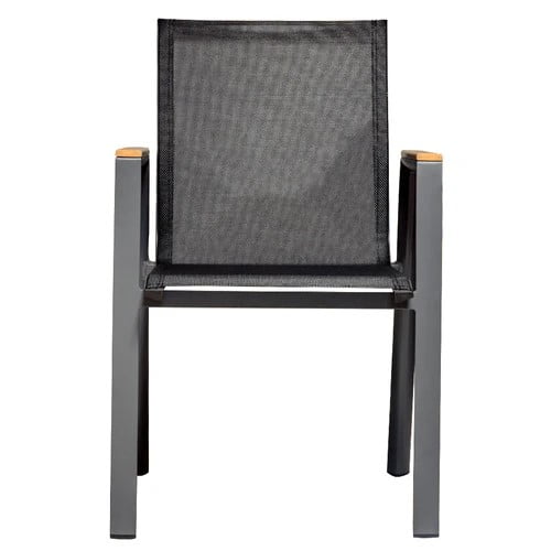 Silla Phoenix Aluminio Textilene y Teca Exterior