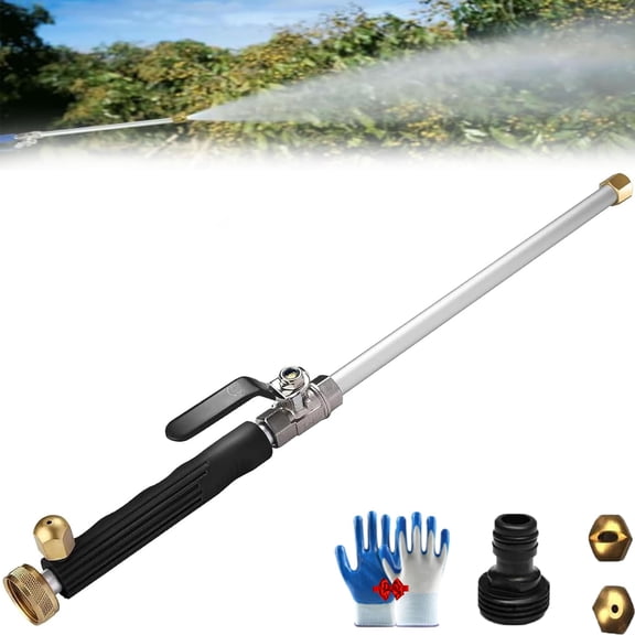 Jetsono High Pressure Washer, Jetson High Pressure Washer, 2-in-1 High Pressure Power Washer, High Pressure Hose Nozzle, For Floor Wall Fence Cleaning Garden Watering (black)