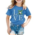thumbnail image 1 of TZEWGL T-Shirts pour Fille Garçon Manches Courtes Col Rond Graphique Tendance pour Enfants Taille 8-9T, 1 of 4
