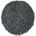 thumbnail image 1 of Safavieh Leather Shag Grey Shag Rug - Round 6', 1 of 1