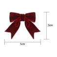 thumbnail image 2 of YOHAVEN Small Burgundy Velvet Christmas Bows for Wreath Tree Gift Wrap Party Craft Mini Decorative Bows with Metal Clip for Holiday Home Decorations Wedding Seasonal Packaging, 2 of 2