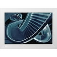 thumbnail image 1 of Van Maastricht, Henk 14x11 White Modern Wood Framed Museum Art Print Titled - Blue stair, 1 of 4
