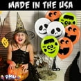 thumbnail image 6 of PMU Halloween Fun Faces Trio Balloons - Small Latex Balloons for Halloween Theme Parties Celebrations, Trick-or-Treat & Party Favors Supplies - 11 Inch Fun Faces Assortment, (50/Pkg) Pkg/1, 6 of 6