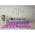 thumbnail image 3 of Ahgly Company Indoor Round Abstract Purple Modern Area Rugs, 5' Round, 3 of 4