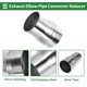 thumbnail image 4 of Adaptador de tubo cónico de doble curva de escape Mandrel de 2.75 a 3.15 pulgadas OD, 4 of 7