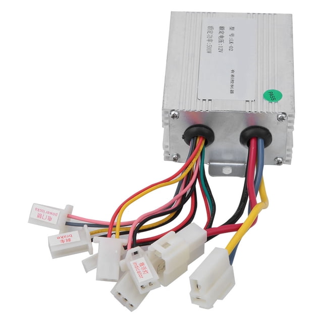 Controlador de motor eléctrico de 12 V y 500 W con escobillas, control de velocidad de CC para scooter eléctrico.
