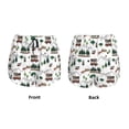 thumbnail image 3 of Pofeuu Camping Caravan 2 Print Women's Athletic Shorts Running Workout Shorts Tummy Control Quick Dry Gym Shorts with Pockets Double layer sports shorts-, 3 of 7