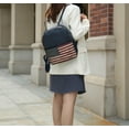 thumbnail image 2 of MKF Collection Briella womens Backpack American Flag Top-Handle Patriotic USA Flag Dark Beige Handbag Fashion Travel Daypack By Mia K, 2 of 8