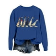thumbnail image 1 of WEAIXIMIUNG Chandail en Molleton pour Femmes Tendance avec Col Chandail en Molleton de Noël pour Femmes Imprimé Animal Ferme, 1 of 4