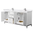 thumbnail image 4 of Wyndham Collection WCH515172DWBWCUNSMXX Marlena 72" Free Standing Double Basin Vanity Set, 4 of 7