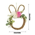 thumbnail image 3 of Decoraciones de Pascua para el Colgante de la Puerta de la Corona Del Hogar, las Vides Y la Decoración de la Guirnalda de Flores para la Decoración de la Fiesta de la Puerta Delantera, 3 of 9