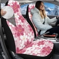 thumbnail image 2 of Uorisanigo Universal Car Front Seat Covers Pink Cherry Blossom High Back Bucket Seat Cover - 2 PCS Car Seats Cover Protection for All Seasons - Seats Covers Set for Most Vehicles, 2 of 7